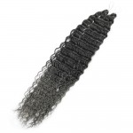 Extensie de par afro Deep Water Wave Twist Crochet de 80 cm Cod ADW1BGREY Brunet cu Grey